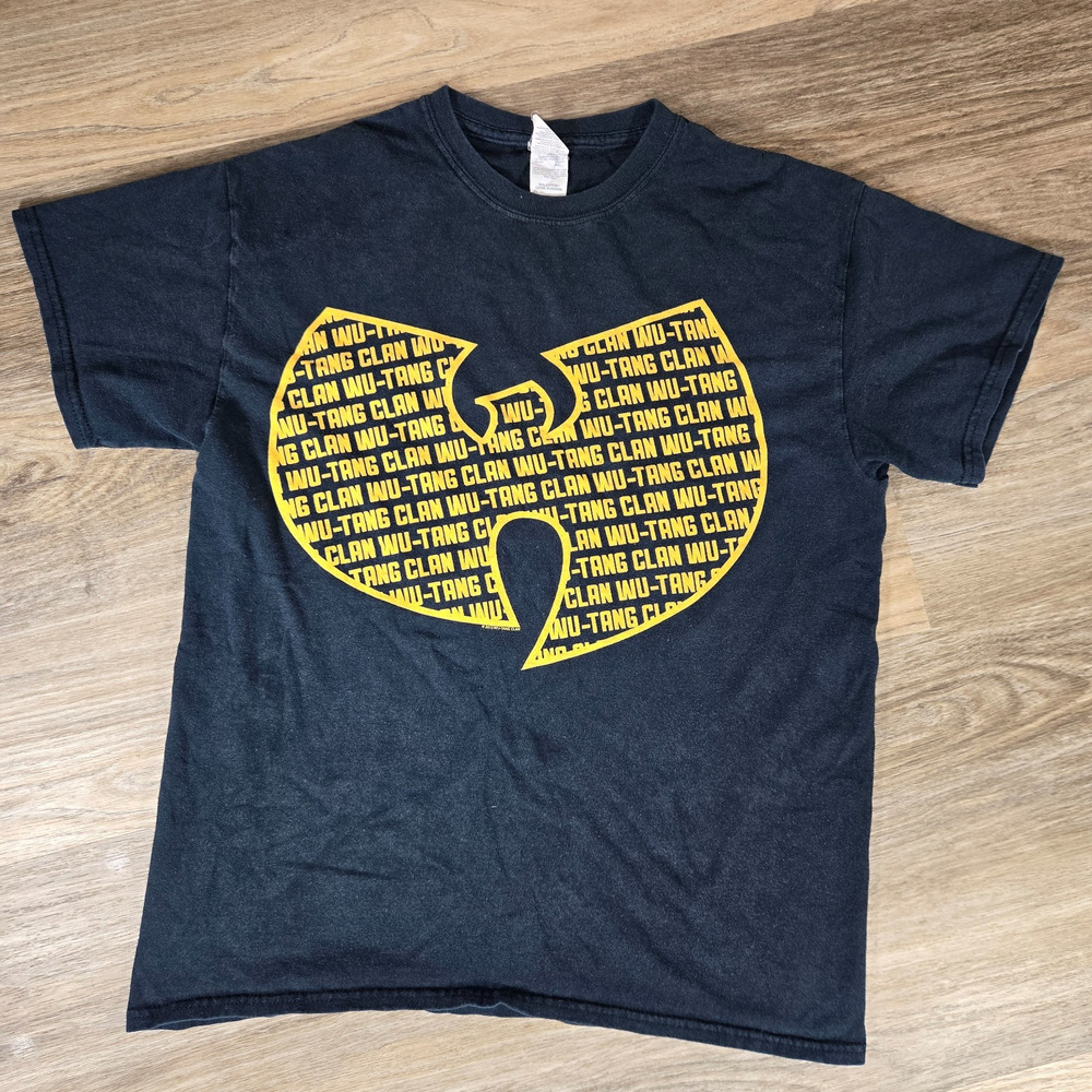Wu-Tang Clan T Shirt Mens M Black 2013 Logo Graphic Gildan Hip Hop Rap Tee